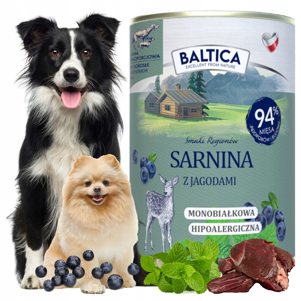 Baltica Υγρή Τροφή Σκύλων Διαίτης με Κρέας και Ελάφι χωρίς Σιτηρά 400gr