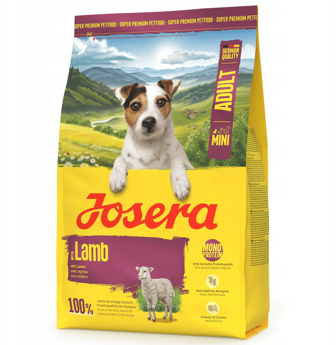 Josera 3kg Ξηρά Τροφή για Ενήλικους Σκύλους Μικρόσωμων Φυλών με Αρνί