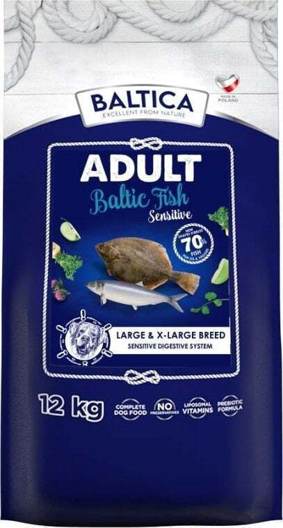 Baltica 12kg Ξηρά Τροφή Σκύλων Μεγαλόσωμων Φυλών με Ψάρια