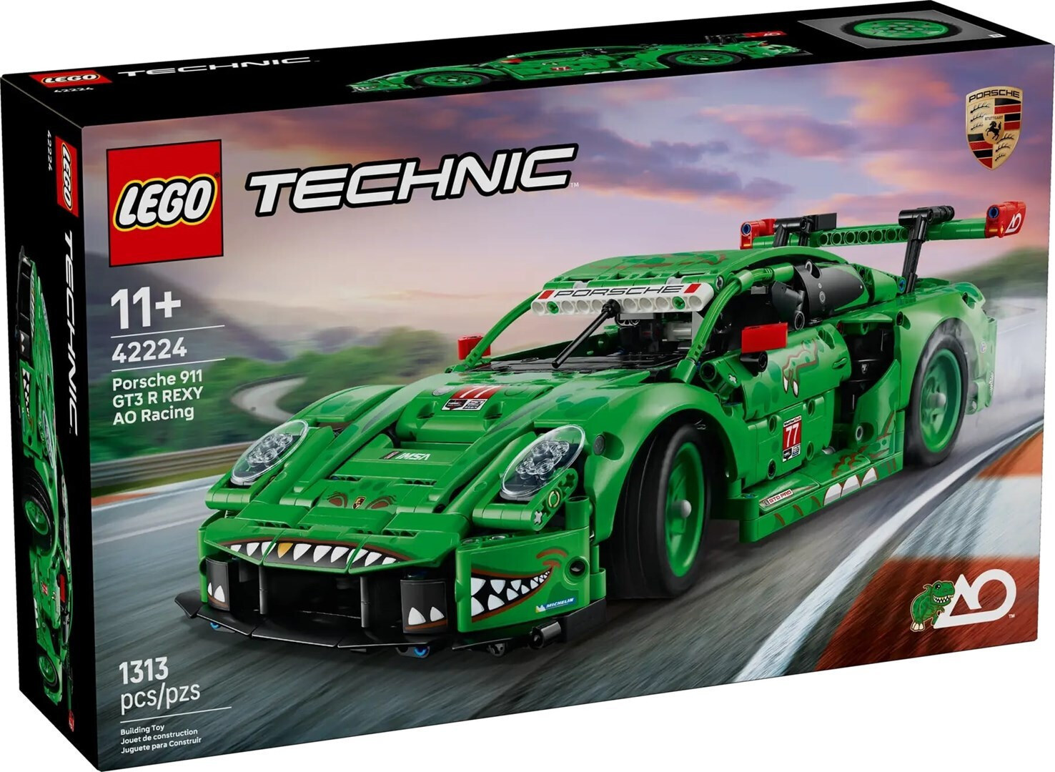 LEGO Technic Porsche 911 GT3 R REXY AO Racing Car για 11+ Ετών 1313τμχ 42224