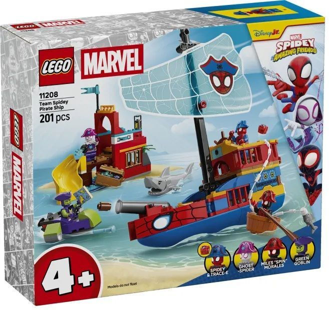 LEGO Spider-Man Team Spidey Pirate Ship για 4+ Ετών 201τμχ 11208