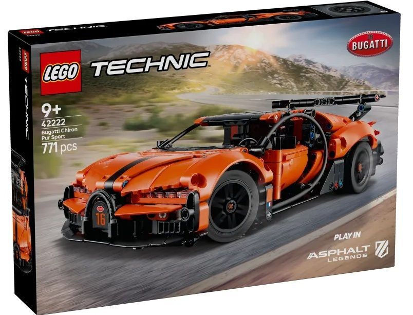 LEGO Technic Bugatti Chiron Pur Sport Hypercar για 9+ Ετών 771τμχ 42222