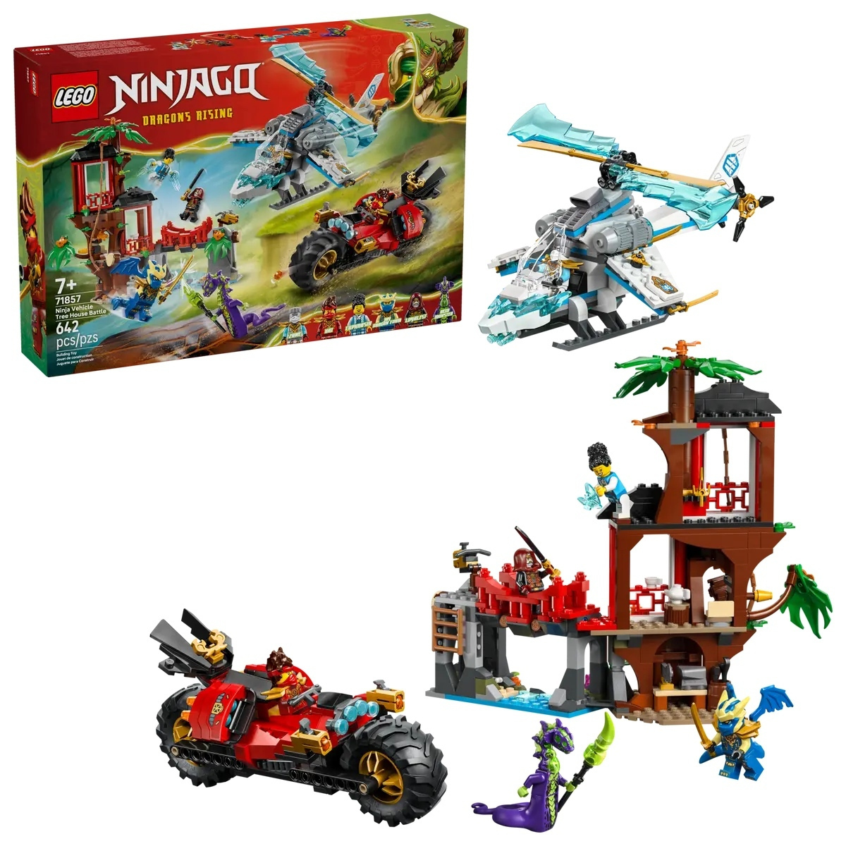 LEGO Ninjago Ninja Vehicle Tree House Battle για 7+ Ετών 642τμχ 71857