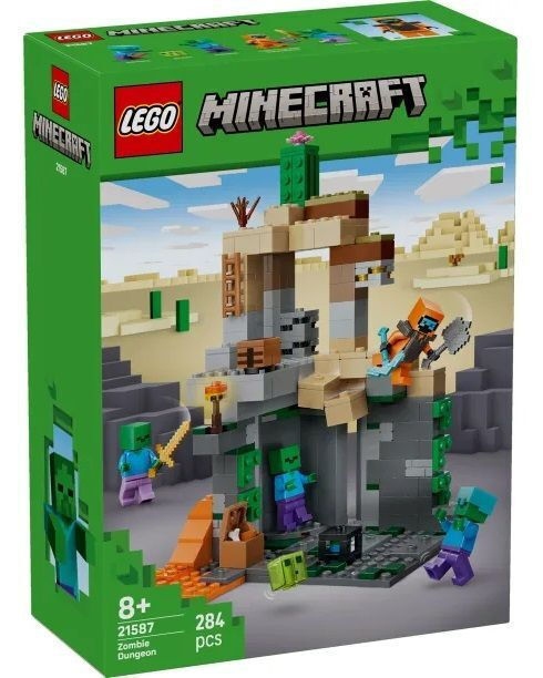 LEGO Minecraft Zombie Dungeon για 8+ Ετών 284τμχ 21587