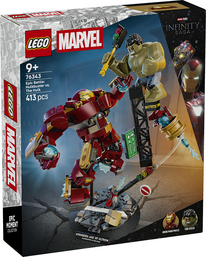 LEGO Marvel Epic Battle: Hulkbuster vs. The Hulk για 9+ Ετών 413τμχ 76343