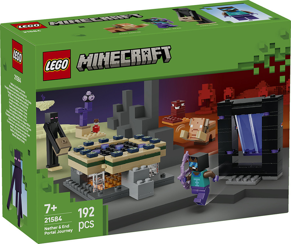 LEGO Minecraft Nether & End Portal Journey για 7+ Ετών 192τμχ 21584