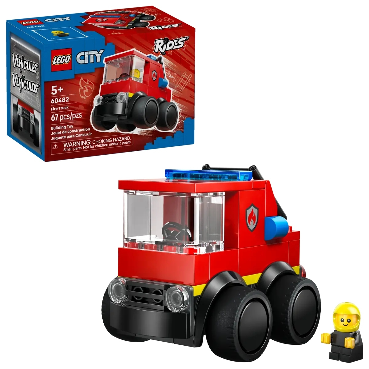 LEGO City Rides – Fire Truck για 5+ Ετών 67τμχ 60482