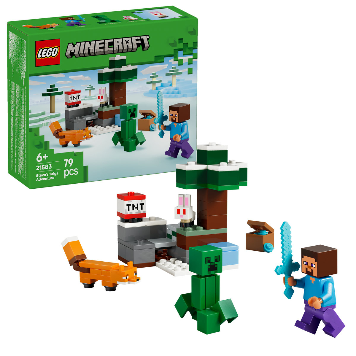 LEGO Minecraft Steve's Taiga Adventure για 6+ Ετών 79τμχ 21583