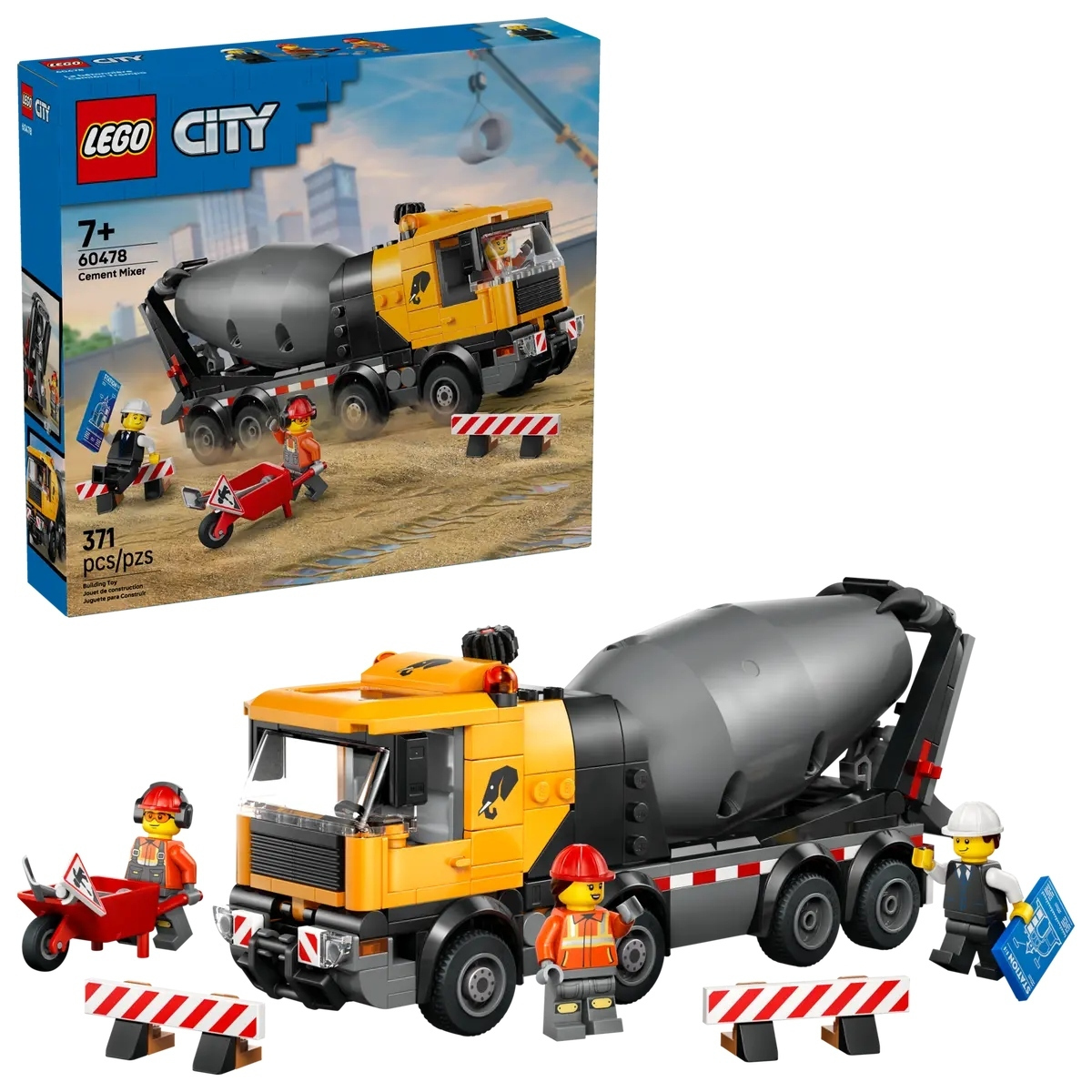LEGO City Cement Mixer για 7+ Ετών 371τμχ 60478
