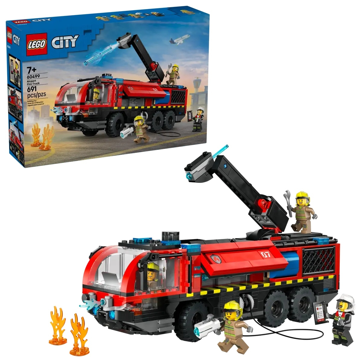 LEGO City Airport Fire Truck για 7+ Ετών 691τμχ 60499