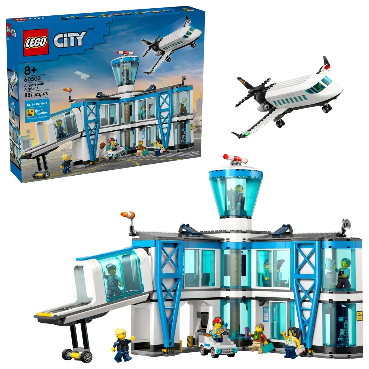 LEGO City Airport with Airplane για 8+ Ετών 887τμχ 60502