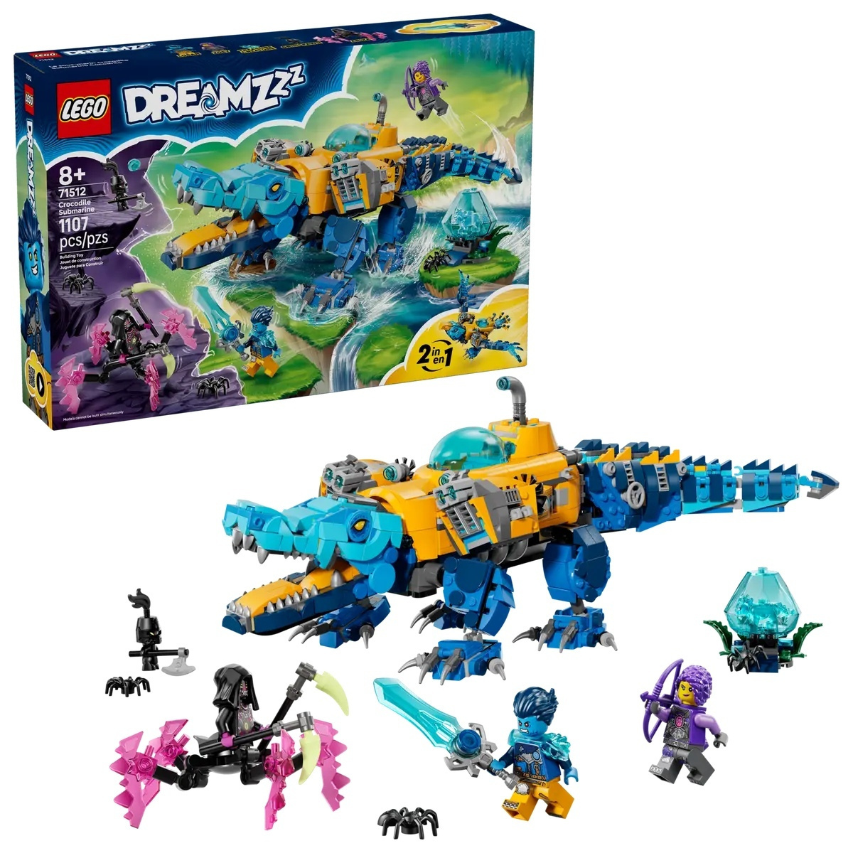 LEGO DREAMZzz Crocodile Submarine για 8+ Ετών 1107τμχ 71512