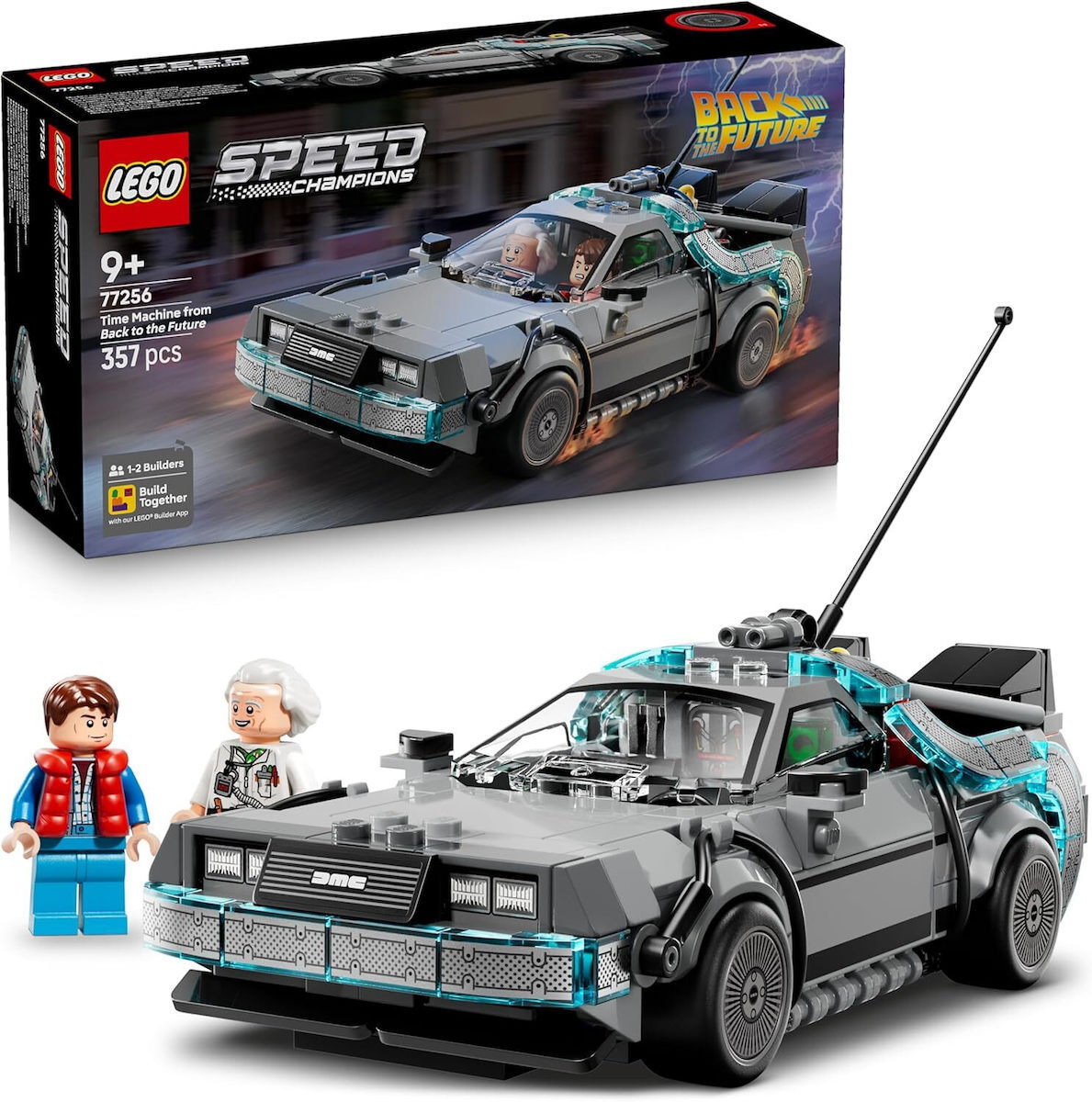 LEGO Speed Champions Time Machine from Back to the Future για 3+ Ετών 357τμχ 77256