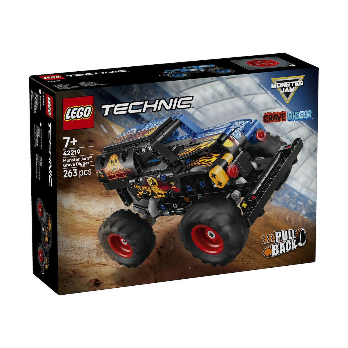 LEGO Technic Monster Jam™ Grave Digger™ Fire and Ice για 7+ Ετών 263τμχ 42219