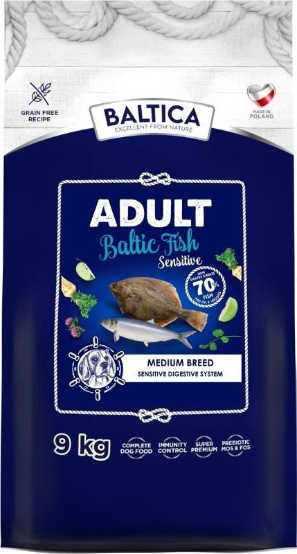 Baltica 9kg Ξηρά Τροφή Σκύλων με Ψάρια