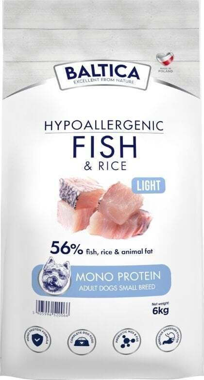 Baltica 12kg Ξηρά Τροφή Σκύλων Μεσαίων Φυλών με Ψάρια και Ρύζι