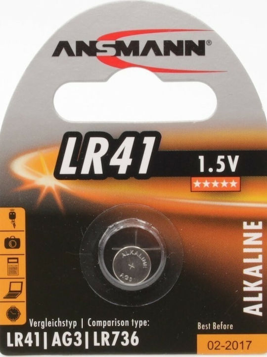 Ansmann Αλκαλική Μπαταρία Ρολογιών LR41 1.5V 1τμχ