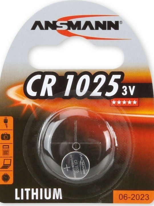 Ansmann Μπαταρία Λιθίου Ρολογιών CR1025 3V 1τμχ