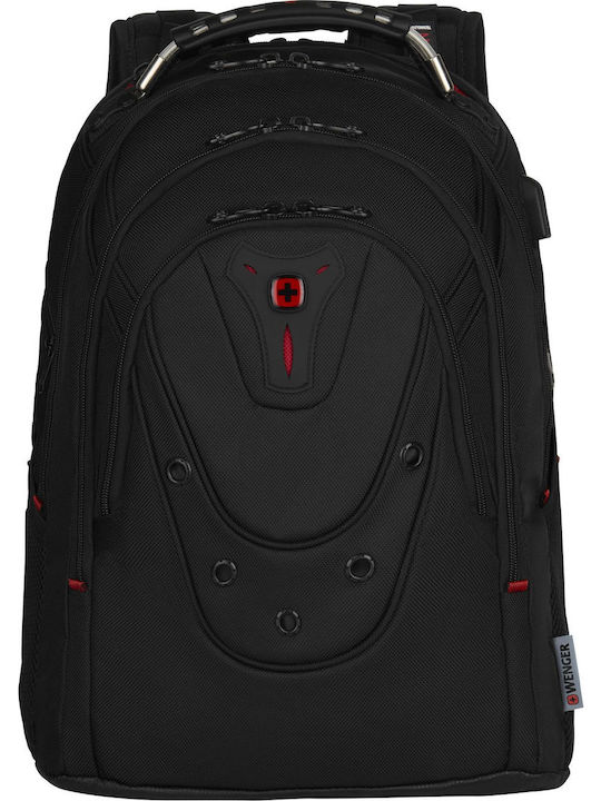 Wenger Ibex Τσάντα Πλάτης για Laptop 16" με Θύρα USB σε Μαύρο χρώμα