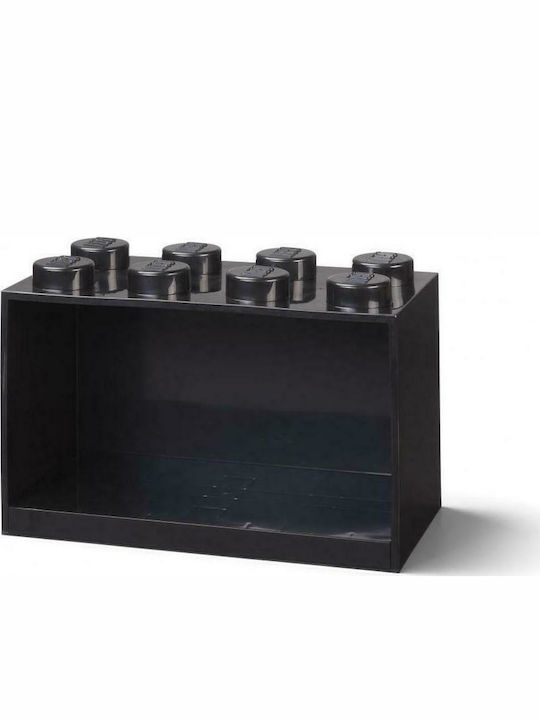 Παιδικό Ράφι Κουτί Mural 8 Studs Black 32x16x21εκ. 41151733