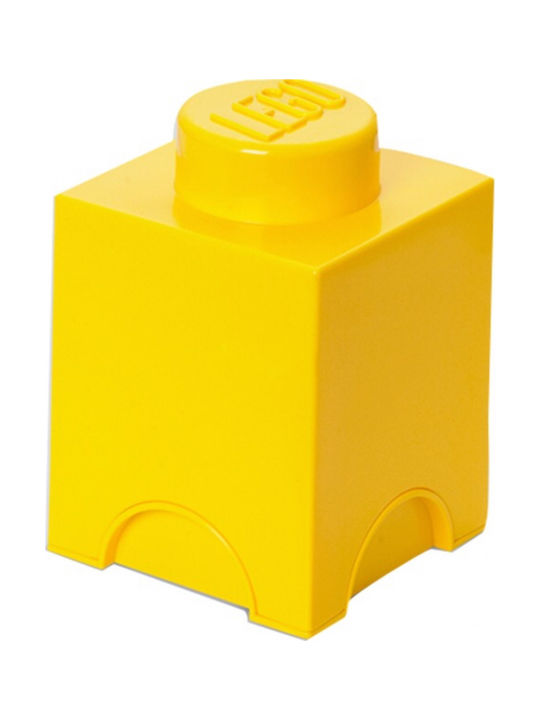 LEGO Παιδικό Κουτί Αποθήκευσης από Πλαστικό 1-Stud Κίτρινο 12x12x18cm 40011732