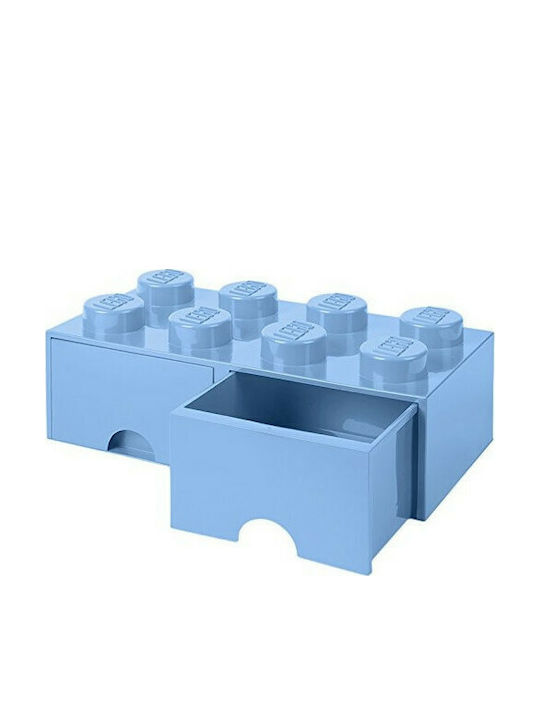 LEGO Παιδικό Κουτί Αποθήκευσης από Πλαστικό 8 Knobs Γαλάζιο 50x25x17cm 40061736