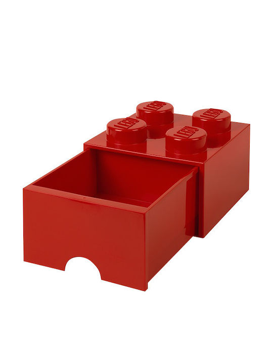 LEGO Παιδικό Κουτί Αποθήκευσης από Πλαστικό 4 Knobs Κόκκινο 25x25x18cm 40051730