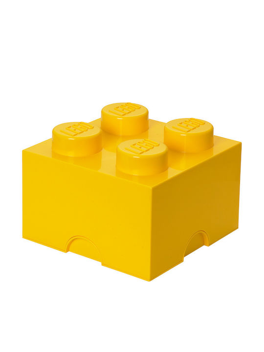 LEGO Παιδικό Κουτί Αποθήκευσης από Πλαστικό 4-Stud Κίτρινο 25x25x18cm 40031732