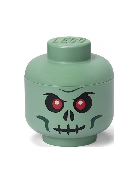 LEGO Παιδικό Κουτί Αποθήκευσης από Πλαστικό Skeleton Πράσινο 16x16x18cm 40310803