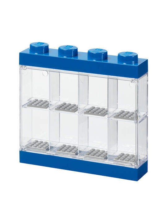 LEGO Παιδικό Κουτί Αποθήκευσης από Πλαστικό Display Case 8 Mini Figures Μπλε 19.1x18.4x18.4cm 40650005