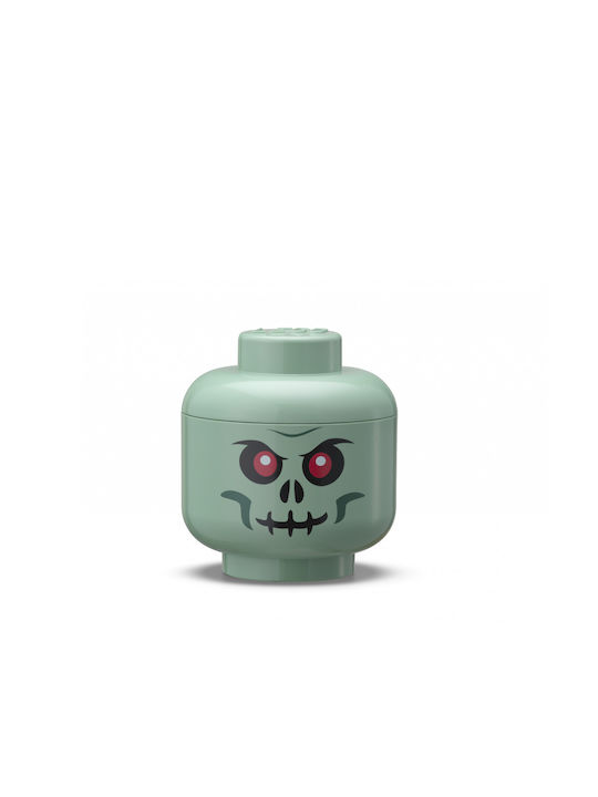 LEGO Παιδικό Κουτί Αποθήκευσης από Πλαστικό Mini Skeleton Πράσινο 10.2x12x10.2cm 40330805