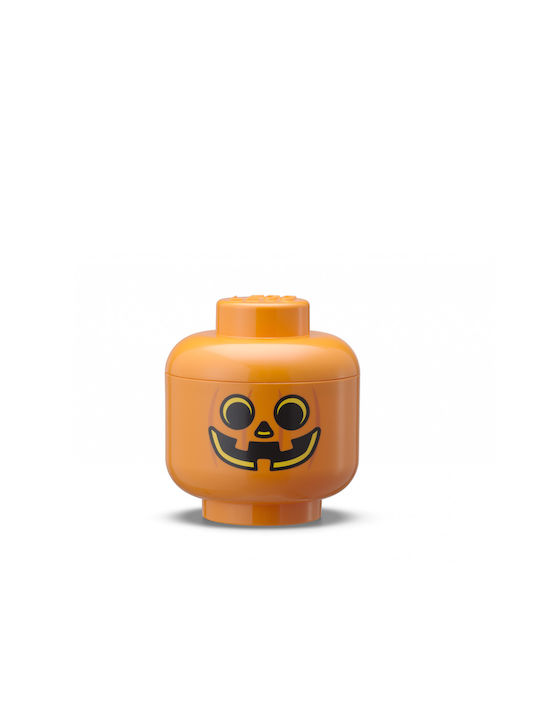 LEGO Παιδικό Κουτί Αποθήκευσης από Πλαστικό Storage Head Mini Πορτοκαλί 10.2x12x10.2cm 40330804