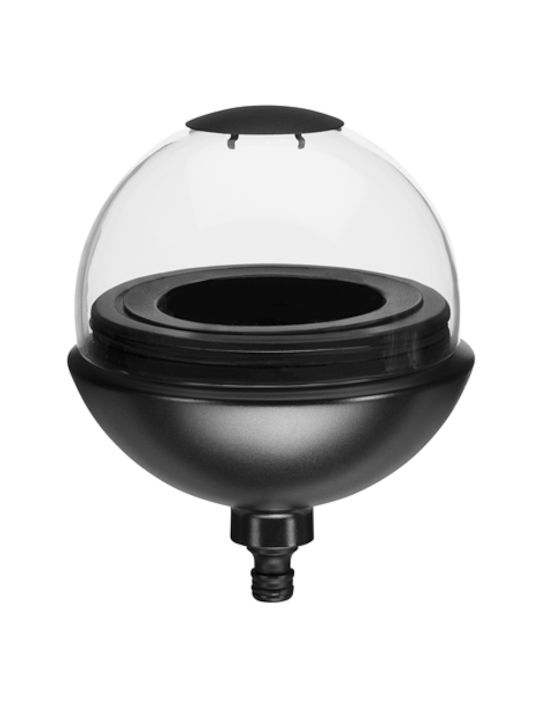 Gardena Clickup Κηροπήγιο Γυάλινο σε Μαύρο Χρώμα 11430-20