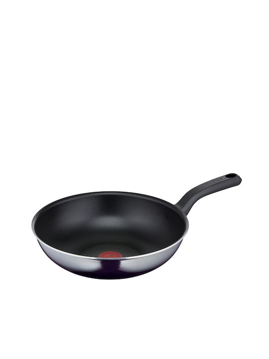 Tefal Resist Wok από Αλουμίνιο με Αντικολλητική Επίστρωση 28cm D52619