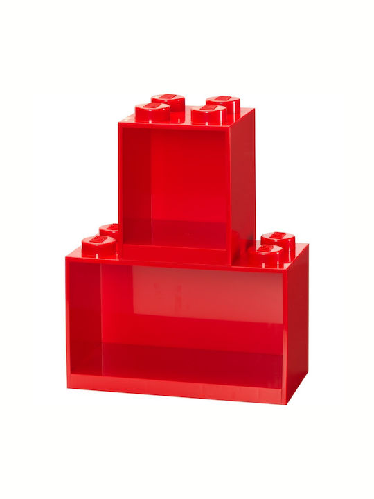 Παιδικό Ράφι Lego Κόκκινο 31.8x16x21εκ. 41171730