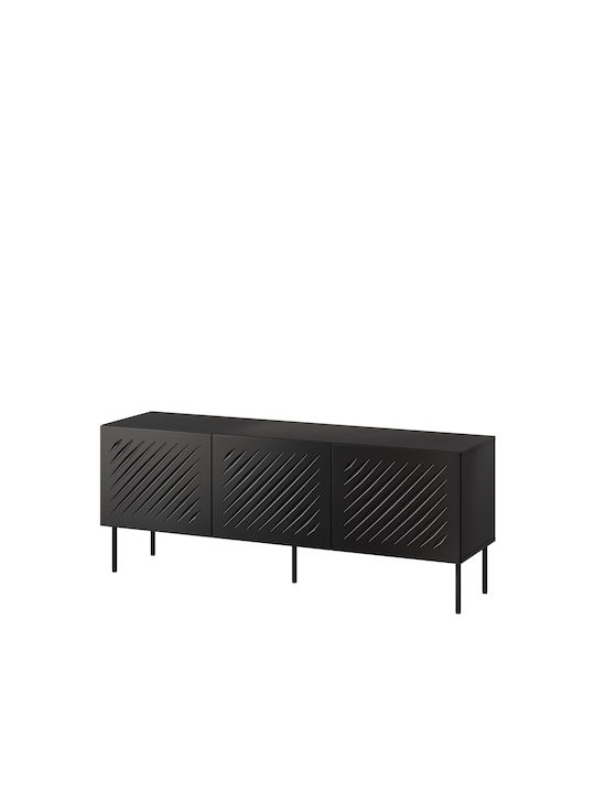fixedratio_20250324113419_epiplo_tileorasis_xylino_black_matt_m40xp60xy150_5cm_1459044 Έπιπλο Τηλεόρασης Ξύλινο Black Matt Μ40xΠ60xΥ150.5cm 1459044 - Image 1