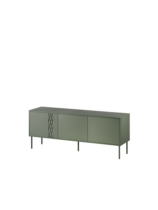 fixedratio_20250324113420_epiplo_tileorasis_xylino_matte_green_m40xp55xy150cm_1459146 Έπιπλο Τηλεόρασης Ξύλινο Matte Green Μ40xΠ55xΥ150cm 1459146 - Image 1