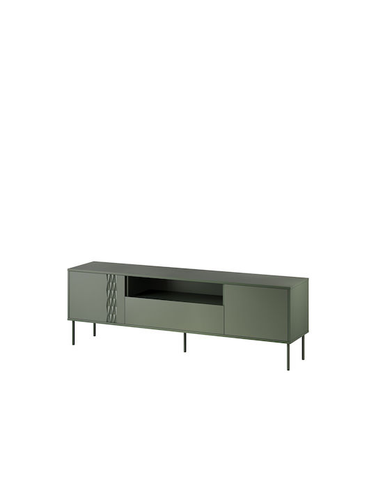 fixedratio_20250402175345_epiplo_tileorasis_xylino_tresse_matte_green_m40xp54_5xy180cm_1530132 Έπιπλο Τηλεόρασης Ξύλινο Tresse Matte Green Μ40xΠ54.5xΥ180cm 1530132 - Image 1
