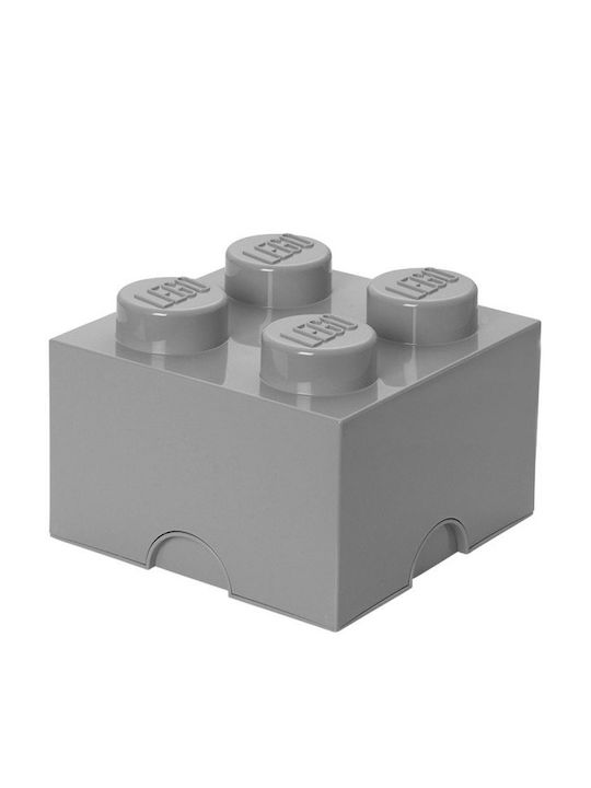 LEGO Παιδικό Κουτί Αποθήκευσης από Πλαστικό 4-Stud Γκρι 25x25x18cm 40031740