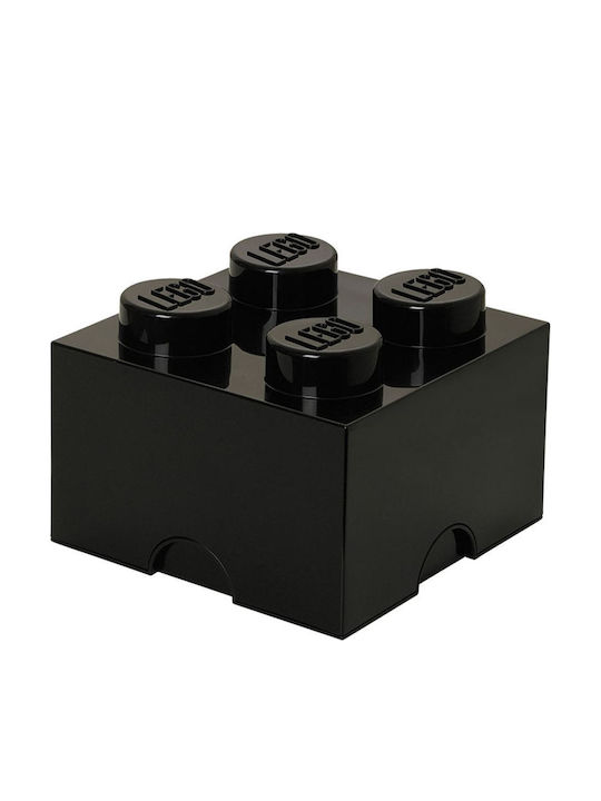 LEGO Παιδικό Κουτί Αποθήκευσης από Πλαστικό 4-Stud Μαύρο 25x25x18cm 40031733