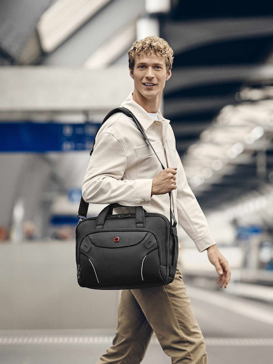 Wenger Τσάντα Ώμου / Χειρός για Laptop 14" σε Μαύρο χρώμα 653497