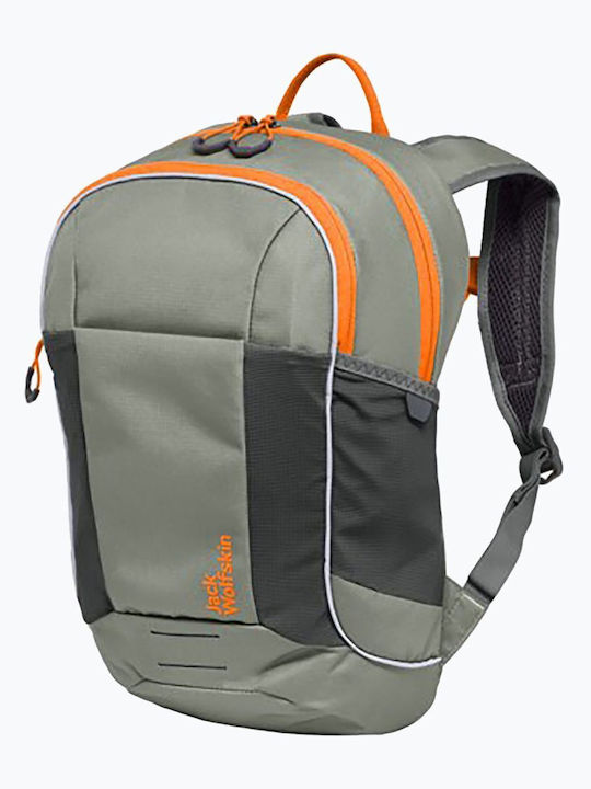 Jack Wolfskin Σχολική Τσάντα Πλάτης Πράσινη 12lt