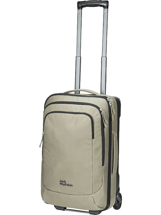Jack Wolfskin Βαλίτσα Ταξιδίου Καμπίνας Υφασμάτινη Dusty Olive με 4 Ρόδες Ύψους 53εκ. 2011171-4550