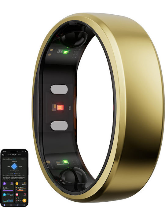 RingConn Gen 2 Smart Ring 20.7mm με Παλμογράφο Χρυσό
