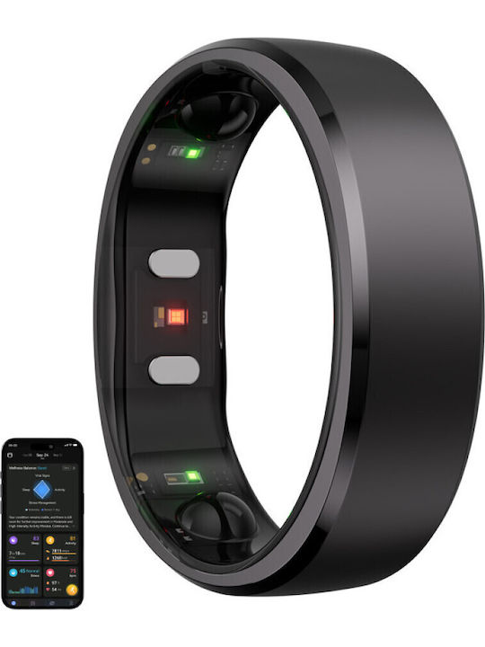 RingConn Gen 2 Smart Ring 19.9mm με Παλμογράφο Μαύρο