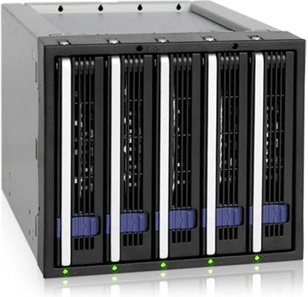 Icy Dock FatCage Πλαίσιο Για Σκληρούς Δίσκους Backplane IcyDock 5x8,9cm SATAI-III in 3x5,25" Μαύρο MB155SP-B