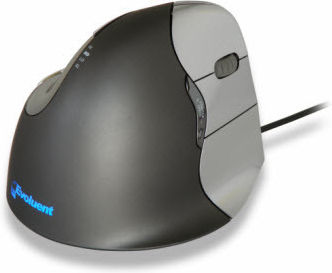Evoluent VerticalMouse 4 Right Ενσύρματο Εργονομικό Ποντίκι Γκρι