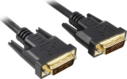 Sharkoon Cable DVI-D male - DVI-D male 1m (4044951017355)