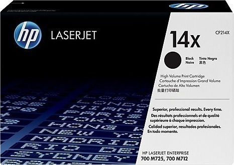HP 14x Black High Yield Toner Γνήσιο Toner Laser Εκτυπωτή Μαύρο High Capacity High Yield 17500 Σελίδων (CF214XC)