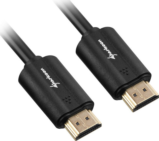 Sharkoon HDMI 2.0 Cable HDMI male - HDMI male 2m Μαύρο
